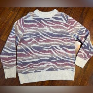 a new day Women's Sweater in Purple, Pink, and Cream